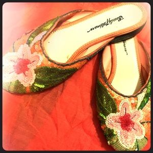 Beverly Feldman sequined flats